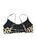 ASOS Animal Print Gold Swimsuit Top Size 8 - photo 2
