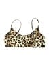 ASOS Animal Print Gold Swimsuit Top Size 8 - photo 1