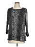 Roz & Ali Silver 3/4 Sleeve Blouse Size L - photo 1
