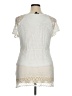 I.N. Studio White Short Sleeve Blouse Size 1X - photo 2