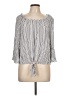 AGB 100% Rayon Gray 3/4 Sleeve Blouse Size L - photo 1