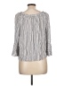 AGB 100% Rayon Gray 3/4 Sleeve Blouse Size L - photo 2