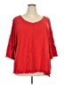 Evans Red 3/4 Sleeve Blouse Size 26 - 28 - photo 1