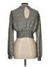Sienna Sky 100% Polyester Gray Long Sleeve Blouse Size L - photo 2