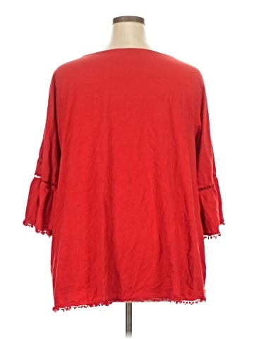 Evans 3/4 Sleeve Blouse (view 2)