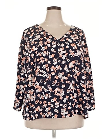 Lane Bryant Outlet 3/4 Sleeve Blouse (view 1)