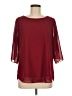 VIISHOW Burgundy 3/4 Sleeve Blouse Size M - photo 1