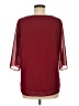 VIISHOW Burgundy 3/4 Sleeve Blouse Size M - photo 2