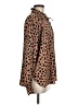 Never Fully Dressed 100% Polyester Animal Print Brown Long Sleeve Blouse Size 6 - photo 4