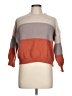 Unbranded 100% Polyester Color Block Orange Pullover Sweater Size L - photo 1