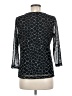 Rafaella 100% Polyester Black 3/4 Sleeve T-Shirt Size M - photo 2