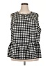 Shein Curve 100% Polyester Black Sleeveless Blouse Size 4X - photo 1
