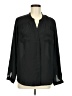 Wyatt 100% Polyester Black Long Sleeve Blouse Size M - photo 1