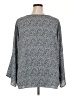 Unbranded 100% Polyester Blue Long Sleeve Blouse Size 26 - 28 - photo 2