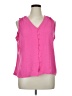 Notations 100% Polyester Pink Sleeveless Blouse Size 1X - photo 1