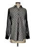 Chico's 100% Polyester Stripes Black Long Sleeve Blouse Size Sm (0) - photo 1