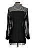 Chico's 100% Polyester Stripes Black Long Sleeve Blouse Size Sm (0) - photo 2