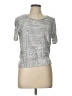 A. Byer Gray Short Sleeve Top Size L - photo 1