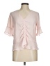 Belle + Sky 100% Polyester Pink Short Sleeve Blouse Size M - photo 1