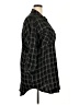Sanctuary 100% Rayon Plaid Black 3/4 Sleeve Button-Down Shirt Size 2X - photo 4