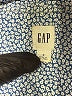 Gap Print Blue Long Sleeve Button-Down Shirt Size S - photo 7