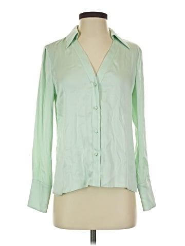 Alice + Olivia Long Sleeve Silk Top (view 1)