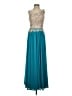 Assorted Brands 100% Polyester Teal Cocktail Dress Size 2 - photo 1
