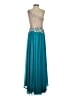 Assorted Brands 100% Polyester Teal Cocktail Dress Size 2 - photo 2