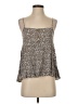 Paper Crane 100% Rayon Brown Tank Top Size S - photo 1