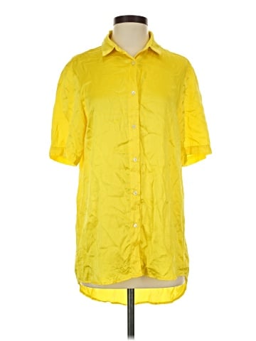 Amanda Uprichard Short Sleeve Silk Top (view 1)