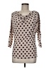 Isabella Rodriguez Polka Dots Brown 3/4 Sleeve Blouse Size M - photo 1