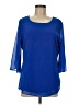 Acevog Blue 3/4 Sleeve Blouse Size M - photo 1