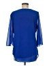 Acevog Blue 3/4 Sleeve Blouse Size M - photo 2