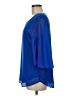 Acevog Blue 3/4 Sleeve Blouse Size M - photo 5