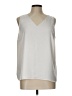 Nine West 100% Polyester Ivory Sleeveless Blouse Size L - photo 1