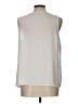 Nine West 100% Polyester Ivory Sleeveless Blouse Size L - photo 2