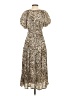 Universal Thread 100% Rayon Animal Print Brown Casual Dress Size S - photo 2