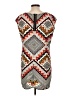 Bebop Graphic Orange Casual Dress Size L - photo 2