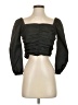J.Crew 100% Polyester Black 3/4 Sleeve Top Size 4 - photo 1