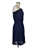 Assorted Brands 100% Rayon Solid Blue Casual Dress Size M - photo 4