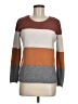 Pinque Color Block Brown Pullover Sweater Size M - photo 1