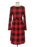 DB Moon Plaid Red Casual Dress Size M - photo 2