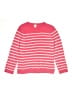 Crewcuts 100% Polyester Stripes Pink Pullover Sweater Size 12-14 - photo 1