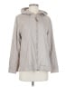 Massimo Dutti 100% Polyester Solid Gray Raincoat Size XS - photo 1