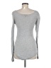 Express 100% Rayon Gray Long Sleeve Top Size M - photo 2