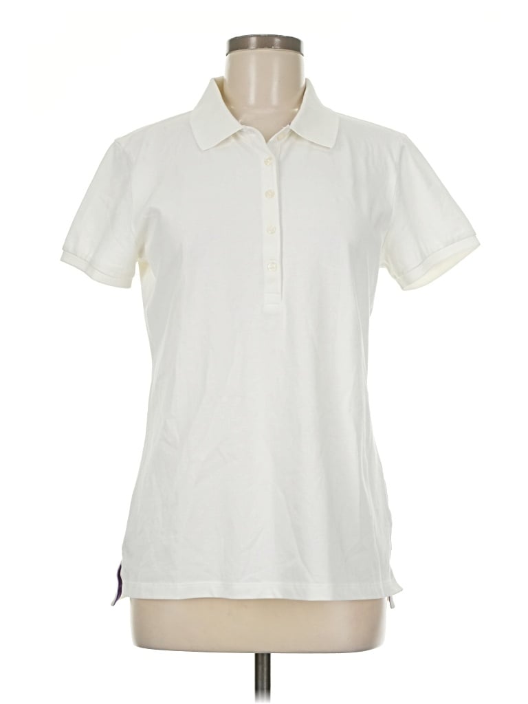 Pre-owned Dknyc Short Sleeve Blouse In White