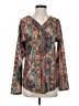 Unbranded Paisley Teal Long Sleeve Blouse Size S - photo 1