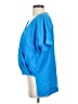Bebe 100% Polyester Blue Short Sleeve Blouse Size S - photo 5
