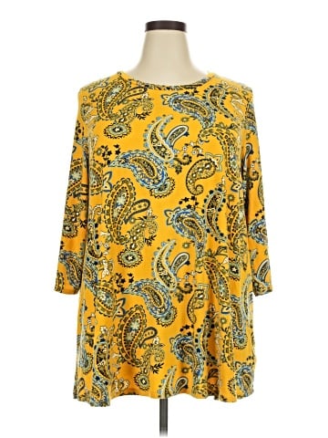 Jessica London 3/4 Sleeve Blouse (view 1)