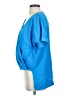 Bebe 100% Polyester Blue Short Sleeve Blouse Size S - photo 5